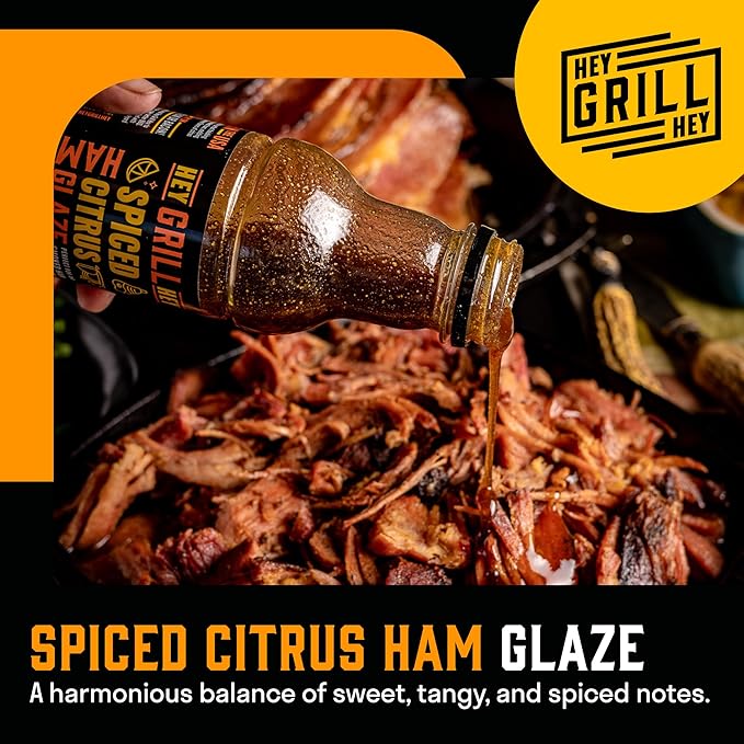Hey Grill Hey | Ham Rub & Ham Glaze Seasoning Kit | Smoked Pulled and Spiral Ham recipes. | Double Smoked Ham Kit