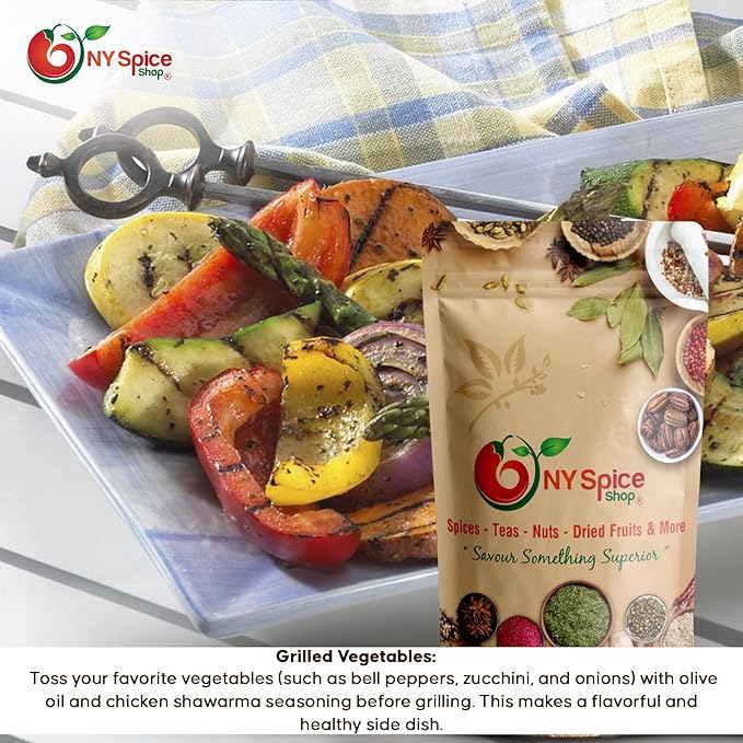 NY Spice Shop Chicken Shawarma Seasoning - Authentic Mediterranean Blend Grilling Spices for Chicken - Fresh Middle Eastern Spice Mix - 6 Ounce