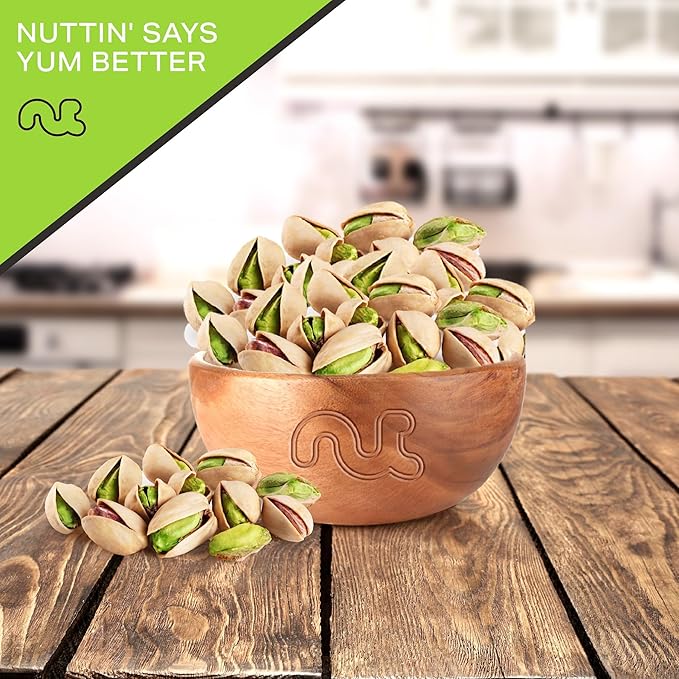 NUT CRAVINGS - Freshly Roasted & Salted California Pistachios (32oz - 2 LB) Packed Fresh in Resealable Bag - Nut Snack - Food Assortments