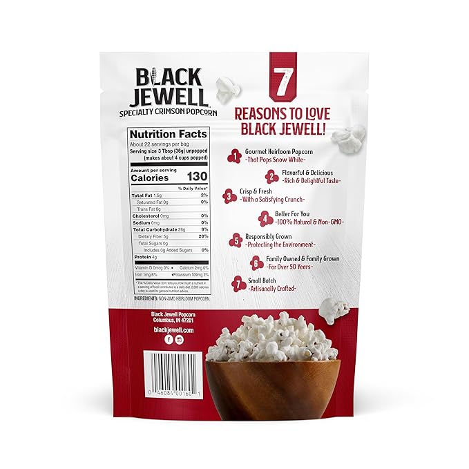 Black Jewell Gourmet Popcorn Kernels, Crimson Red, 28.35 Ounces (Pack of 3)