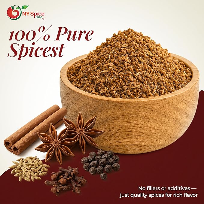 NY Spice Shop Chinese 5 Spice Powder - 6 Ounce Authentic Chinese Five Spice Seasoning Blend - 5 Spice Chinese Seasoning with Cinnamon, Anise, Fennel, Cloves, Black Pepper, Silicon Dioxide