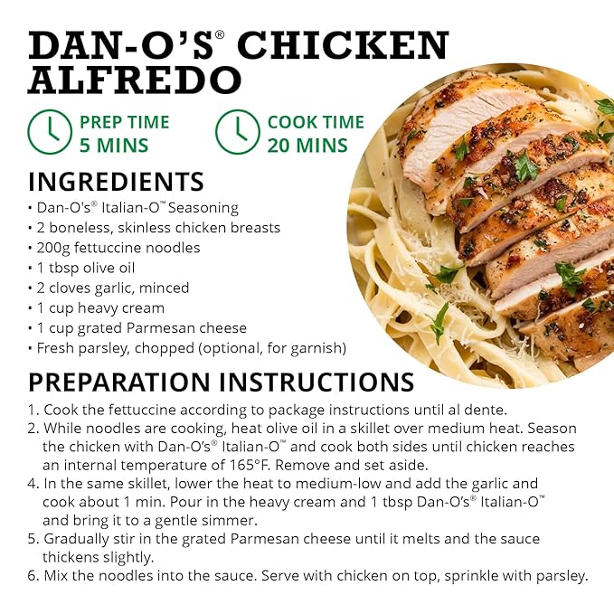 Dan-O's Italian-O Seasoning, 1.7 oz Bottle, 2 Pack, Italian Seasoning for Pasta, Pizza, Salad, Veggies and More, Sugar Free, Zero Calorie, Use this Spice Blend to Craft Meatballs or Pasta Sauce