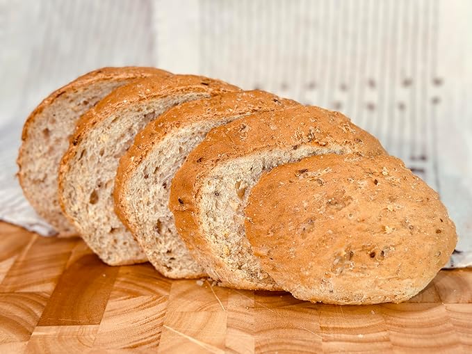 Molibake Onion Bread Mix ??Pack of 4 ??Premium All-Natural Baking Mix for Bread Machine and Oven ??14 oz ??Gourmet Blend with Dried Onion Flakes, Sunflower Seeds, Rye Malt Flour ??Easy-to-Use Bread Maker Mix for Homemade Baking