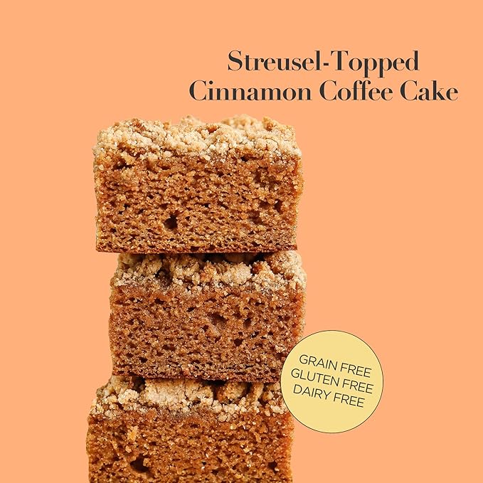 Stellar Eats Grain-Free Coffee Cake Baking Mix | Gluten-Free, Dairy-Free, Plant-Based, Paleo-Friendly, Naturally Sweetened with Date Sugar, Certified Kosher | Almond Flour-Based | 12.6 oz | 1 Pack