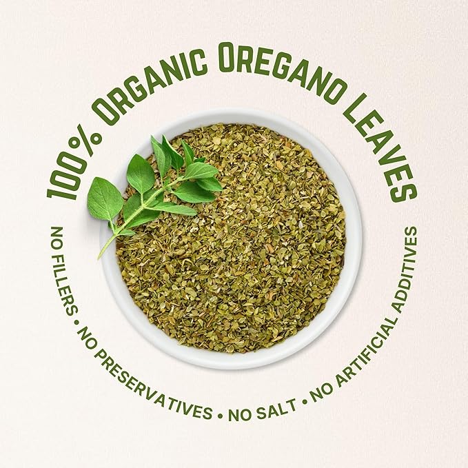 Organic Oregano Dried 3.88 oz ??Dried Oregano Leaves ??USDA Organic, Kosher, Gluten Free Seasoning ??The Holly Tree