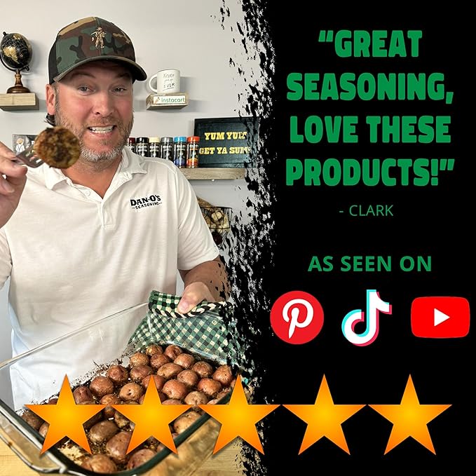 Dan-O's 3 Bottle Seasoning Set, Small Bottles, 3 Pack, Includes Spicy, SEA-soning and Cajun Seasonings, Sugar Free, Zero Calorie, Use this Seasoning Kit on Meat, Seafood or Jambalaya