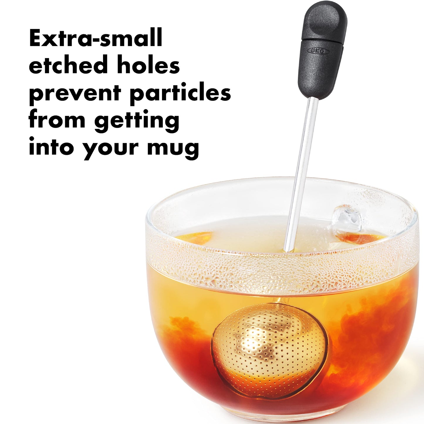 OXO Brew Twisting Ball Tea Infuser - Fine Mesh, Stainless Steel