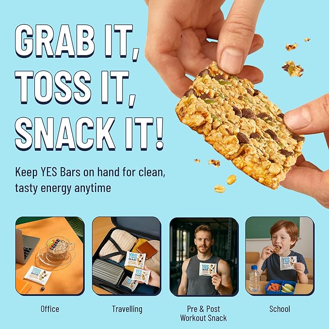 The YES Bar ??Six Flavor Variety Pack ??Plant Based Protein, Decadent Snack Bar ??Vegan, Paleo, Gluten Free, Dairy Free, Low Sugar, Healthy Snack, Breakfast, Low Carb, Keto Friendly (Pack of 6)