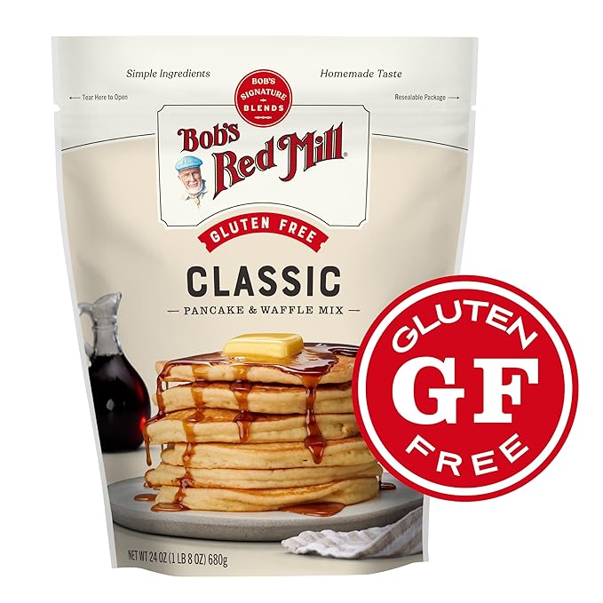 Bob?셲 Red Mill Gluten Free Pancake & Waffle Mix, 1.5 Pound (Pack of 1) ??Whole Grain, Makes 34 Pancakes per Bag, Packaging May Vary