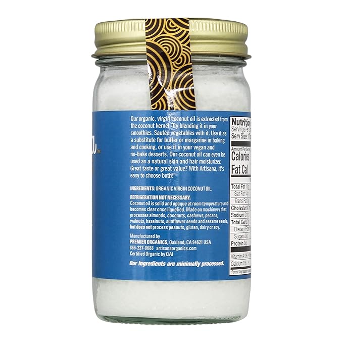 Artisana Organics Raw Virgin Coconut Oil (2 Pack (14 oz))