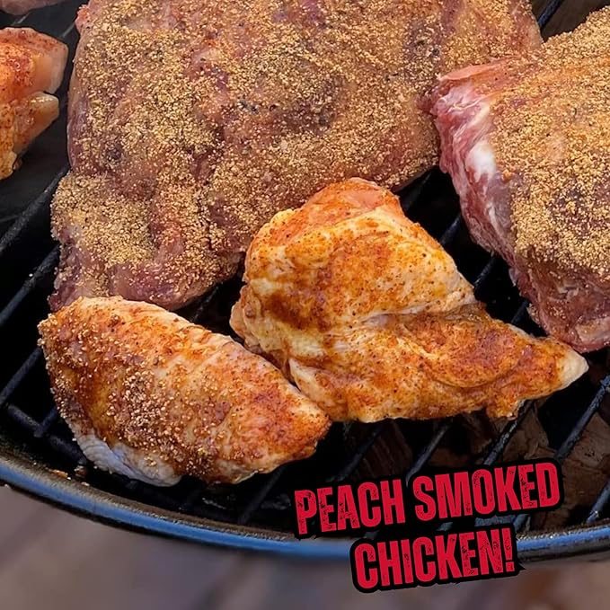 Gourmet BBQ Peach Rub Seasoning – Bursting with Sweet, Smoky & Bold Peach Flavor | Runnin' Wild Foods, 5.2 oz