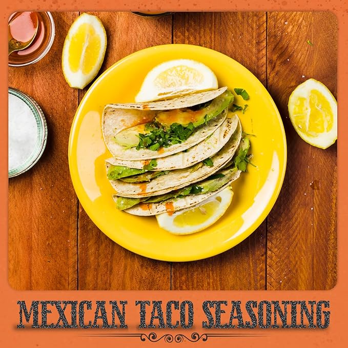 Fresh Finest Taco Seasoning - 5.57oz (158g) - Zesty, Authentic, Kosher, All-Natural, Non-GMO, Gluten-Free