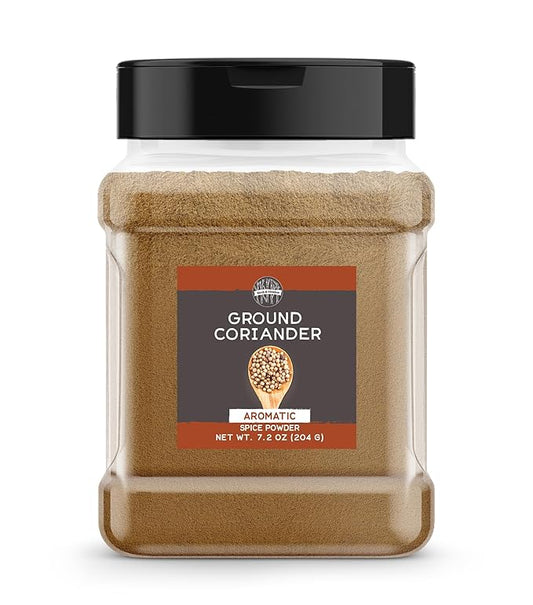 Birch & Meadow Ground Coriander Seed, 7.2 oz, Light & Sweet Taste, Dry Rubs & Marinades