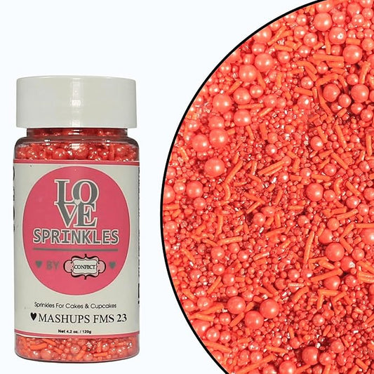 Confect Citrus Orange Sprinkles ??Edible Cake & Cupcake Decorating Toppings for Baking, Cookies & Desserts | Vegan, Gluten-Free, Soy-Free, Dairy-Free, Palm Oil-Free- 4.2 Oz