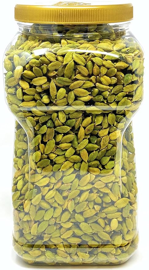 Rani Green Cardamom Pods Spice (Hari Elachi) 48oz (3lbs) 1.36kg PET Jar ~ All Natural | Vegan | Gluten Friendly | NON-GMO | Product of India