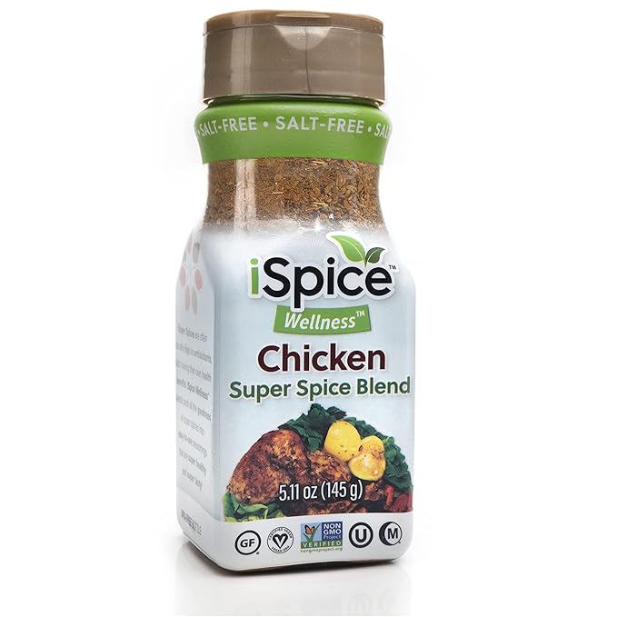 iSpice Salt Free Seasoning,100% Sodium Free Beef, Chicken, Meat Sauce, Pork, Vegetable, Salad and Seafood Seasonings Gift Sets 100% Fat Free| Pack of Different Seasoning Blend (7 Pack)