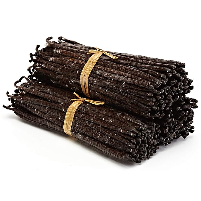 Homemade Vanilla Extract Kit | DIY | 1 Ounce of Premium Organic Madagascar Grade A Vanilla Beans 6-7 inches (Appoximately 8-10 Beans) with 8.5 oz Swing Top Glass Bottle