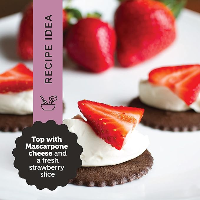 Dewey's Bakery Brownie Crisp Moravian Cookie Thins, Bakery Fresh with Real Simple Ingredients, Low Calorie Snack, No Artificial Flavors, Synthetic Colors or Preservatives, 9oz (Pack of 6)