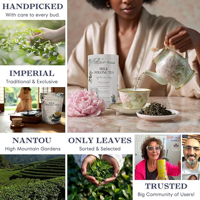 Milk Oolong Tea Loose Leaf ??Premium Chinese Oolong Tea 3oz | Double Milky Aroma & Smooth Taste | Bulk Loose Leaf Tea Tin | Afternoon & Asian Tea