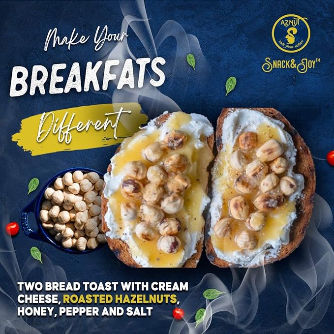 AZNUT Roasted Unsalted Hazelnuts 2 LB, Premium Quality 100% Natural Non-GMO Project Certified, Kosher Certified, No Salt, No Oil, Gluten Free, Keto Diet Snacks, Resealable Bag 2 LB