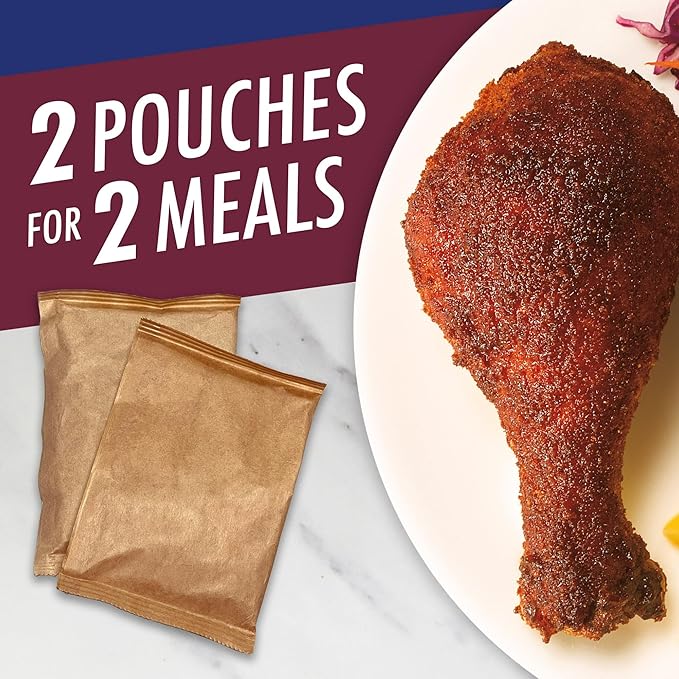 BBQ Glaze Seasoned Coating Mix, 2 Pouches for 2 Meals, 6 oz Box (Pack of 5)