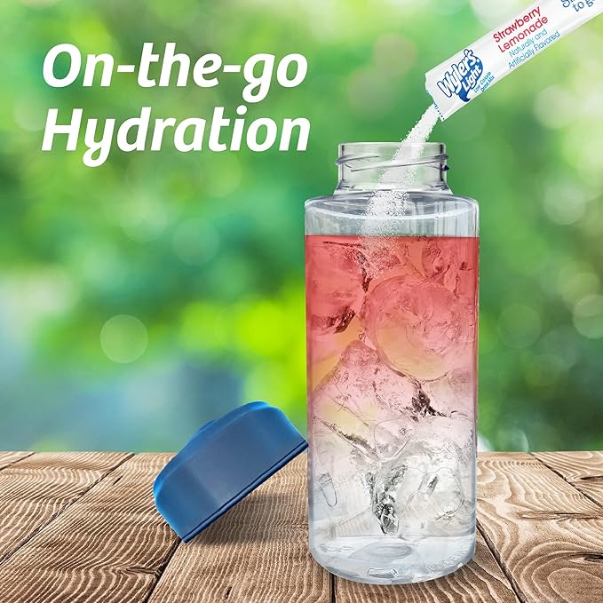 Singles T棘 Go Powder Packets, W逵ter Drink Mix, Strawberry Lemonade, 96 Singl筠 Servings (Pack of 12) Strawberry Lemonade