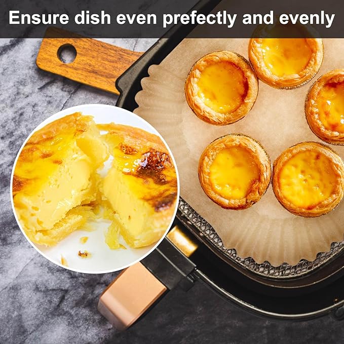 Air Fryer Liners 200pc, Disposable Air Fryer Paper Liners High Temperature Resistant, Rectangle air Fryer Parchment liner 9Qt, Airfryer liner Baking Paper for Ninja DZ201, AirFryer Accessories