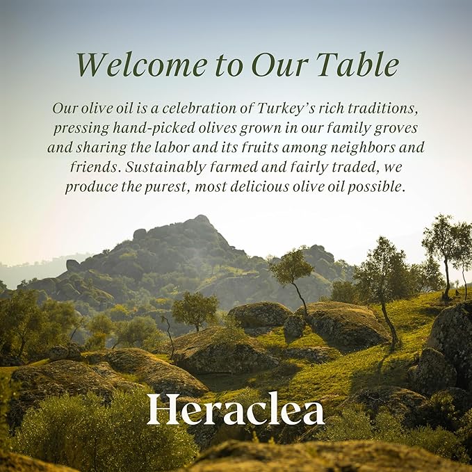 Heraclea - Early Harvest - Extra Virgin Olive Oil - Organic Olive Oil - Extra Virgin - Cold Pressed - Polyphenol Rich EVOO - 16.9oz Bottle
