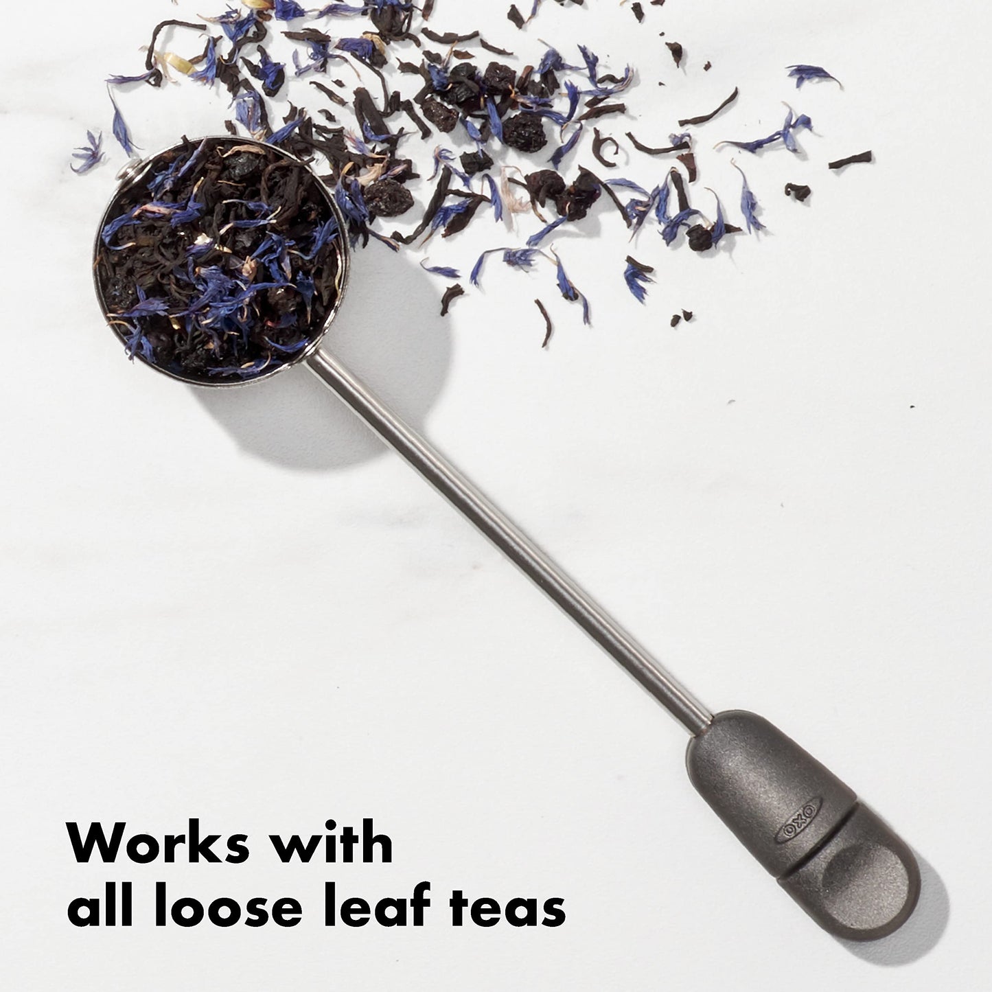 OXO Brew Twisting Ball Tea Infuser - Fine Mesh, Stainless Steel