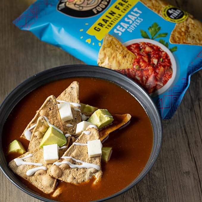 Tia Lupita Cactus Tortilla Chips Sea Salt (Pack of 3) - Vegan, Gluten-Free, Grain-Free, Dairy-Free, Non-GMO, High Fiber, Authentic Mexican Snack Food