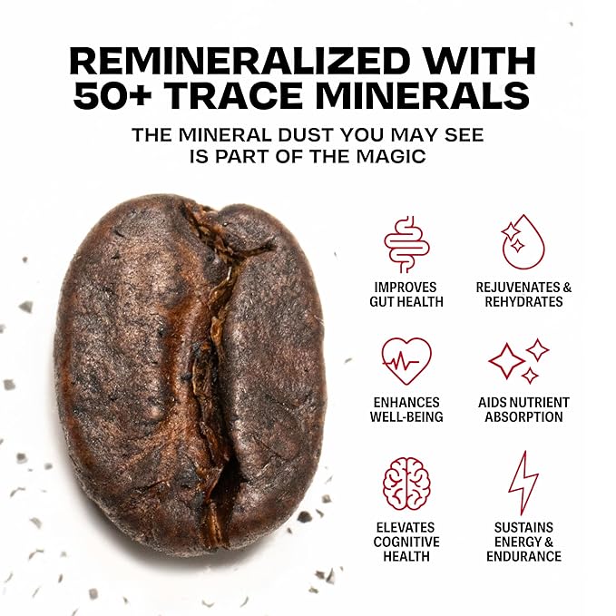 Danger Coffee by Dave Asprey, Remineralized, Mold Free & Lab Tested Compostable Pods | Medium Roast 12 Pods