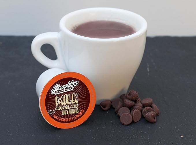 Brooklyn Beans Milk Chocolate Hot Cocoa Pods, Compatible with 2.0 K-Cup Brewers, 40 Count