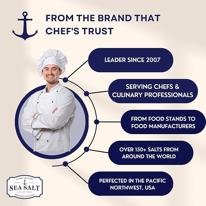 Bacon Seasoning Alderwood Smoked Sea Salt, Bacon Infused Cooking and Finishing Salt, 5 oz Bag.