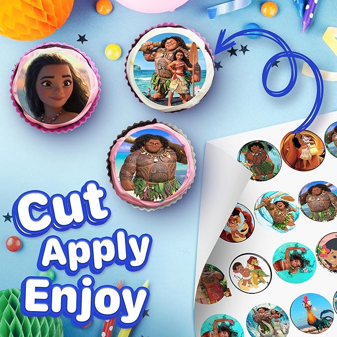 30 x Edible Cupcake Toppers ??Ocean Explorer Inspired Collection of Edible Cake Decorations | Uncut Edible on Wafer Sheet