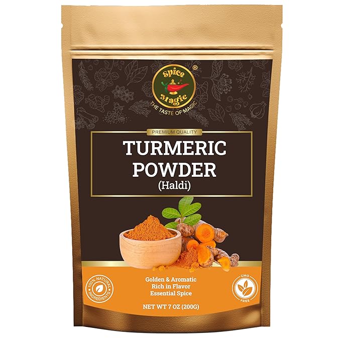 Spice Magic Turmeric Root Powder ??100% Pure and Natural, Non-GMO, Gluten Free, High Curcumin ??7 oz