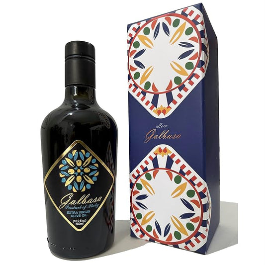 Galbasa - Organic Olive Oil from Sicily, Italy - Extra Virgin, First Cold Pressed, Early Harvest