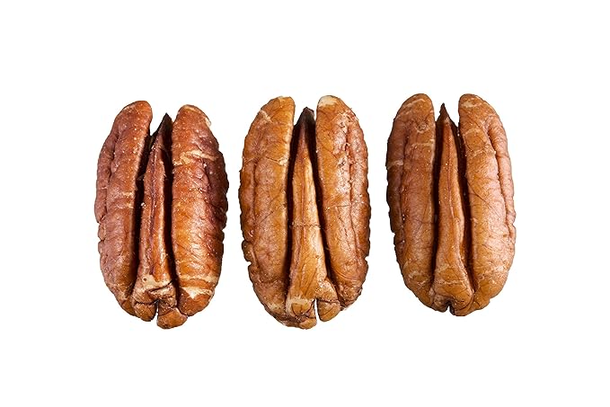 La Nogalera - 2 lbs Natural shelled pecan halves. Raw pecan nuts that compare to organic, NO SHELL, Non-GMO, Kosher and Halal Certified and Ketogenic friendly
