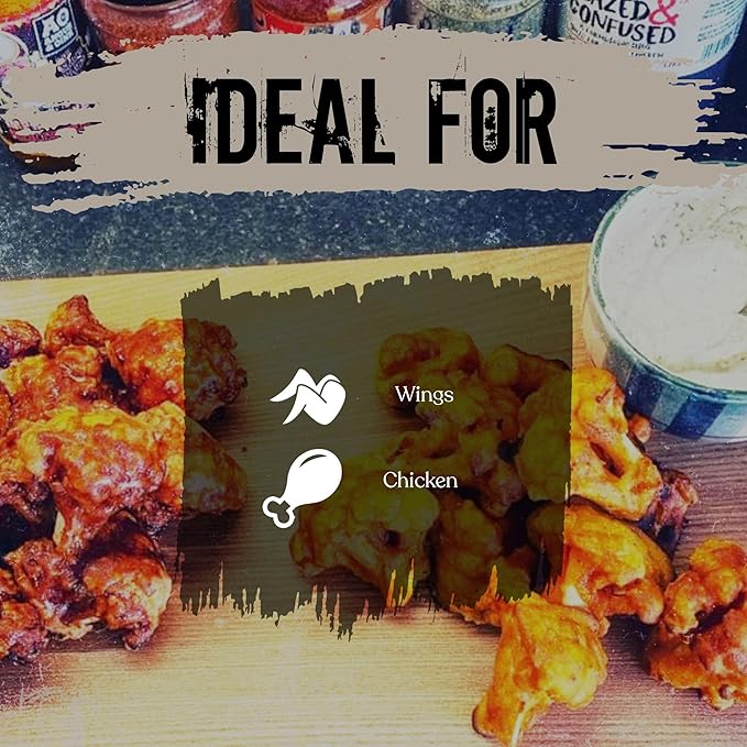Angus & Oink | Buffalo Soldier Rub | Ultimate Spice Blend for Buffalo Wings | Unleash the Heat | Perfect for Grilling & Frying | Gluten-Free | 200g