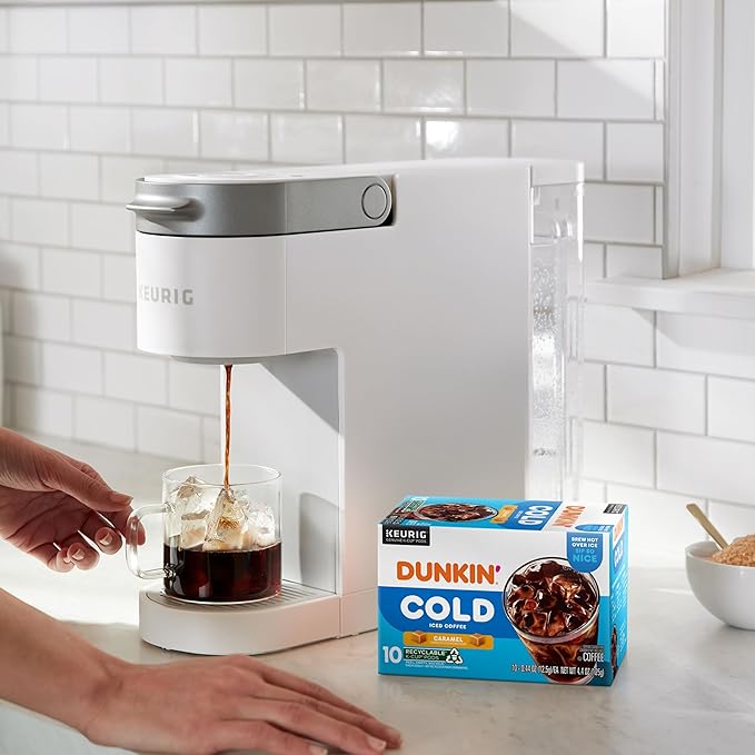 Dunkin??Cold Iced Coffee, Caramel Artificially Flavored Keurig K-Cup Pods, 10 Count Box, (Pack of 6)