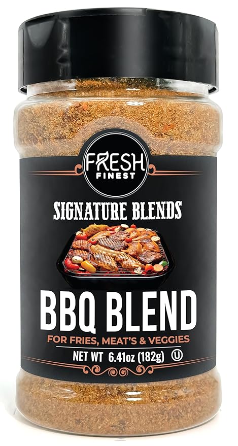 Fresh Finest BBQ Rub - 6.41oz (182g) - Robust, Authentic, Kosher, All-Natural, Non-GMO, Gluten-Free