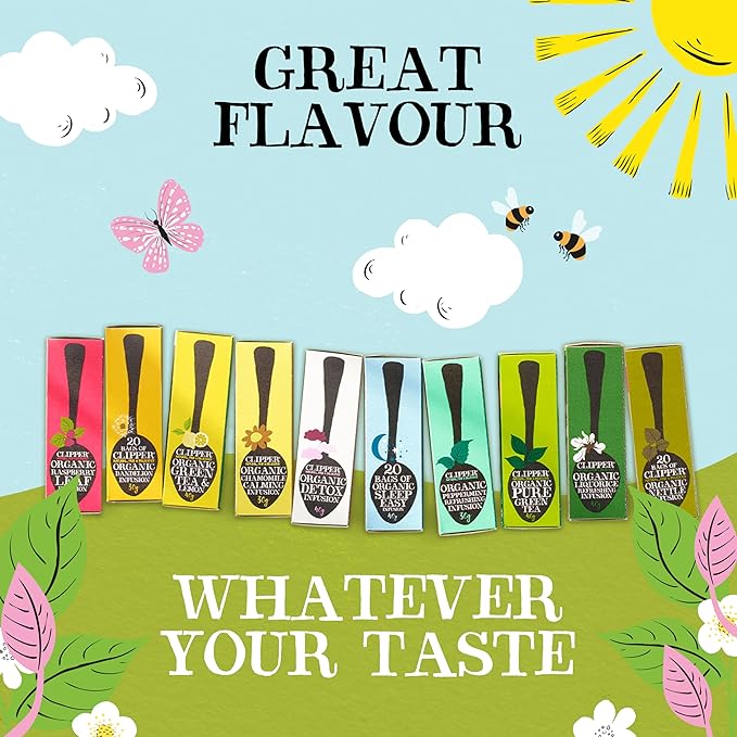 Clipper Tea Strawberry & Elderflower Herbal Tea ??Caffeine Free, USDA Organic, Great Hot or Iced ??Refreshingly Fruity, Natural, Fair & Delicious ??50 Tea Bags
