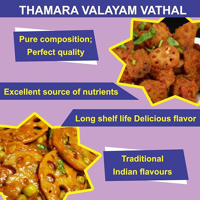 Neotea Home Made Thamara Valayam Vathal, 250g