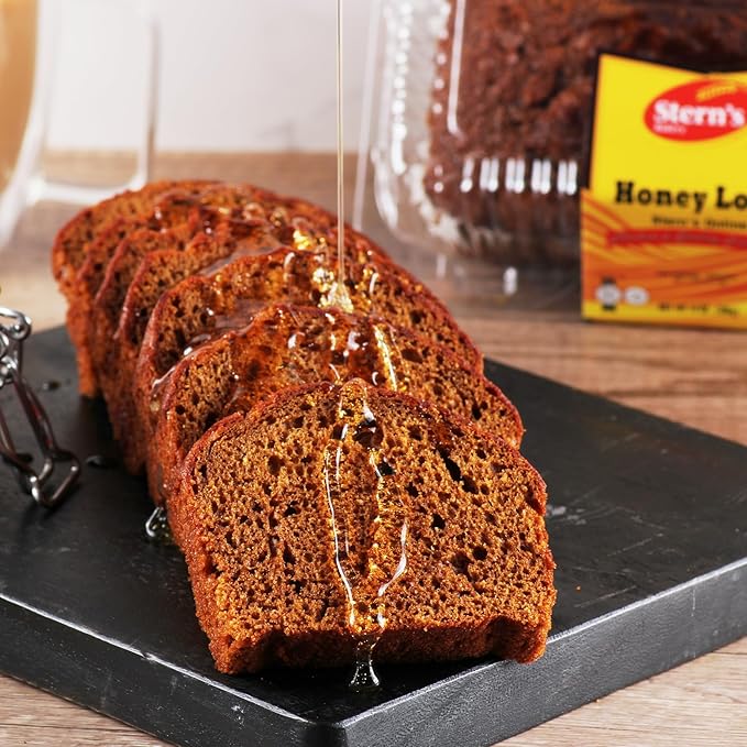Stern’s Bakery Honey Cake | Traditional Rosh Hashanah Gifts | Moist & Sweet Honey Loaf Cake for Rosh Hashanah-High Holidays | Kosher, Dairy-Free & Nut-Free
