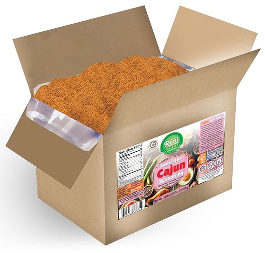 Rani Louisiana Cajun Seasoning (Special Blend for Gumbo, Jambalaya Crawfish, Shrimp) 400oz (25lbs) 11.36kg Bulk Box ~ All Natural | Gluten Friendly | NON-GMO | Kosher | Vegan | Product of USA