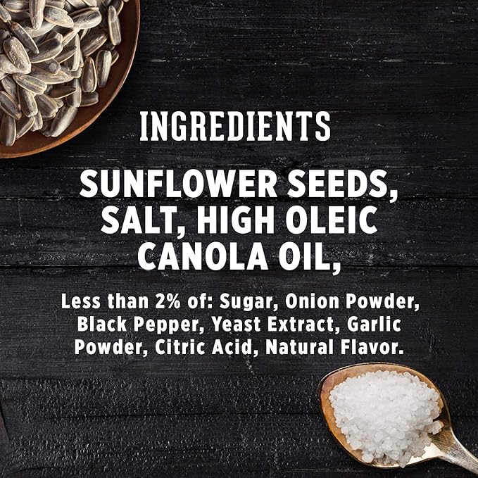 DAVID Roasted and Salted Cracked Pepper Jumbo Sunflower Seeds, Keto Friendly, 5.25 oz, 12 Pack
