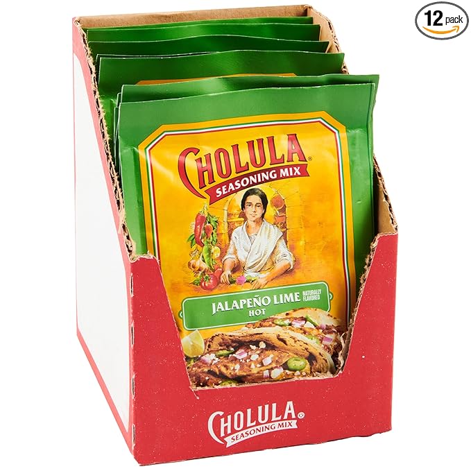 Cholula Jalapeño Lime Seasoning Mix, 1 oz (Pack of 12)