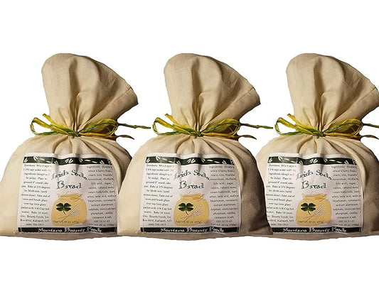 Bounty Foods Irish Soda Bread Mix 23 oz 3 Pack ??Handcrafted in Montana, Traditional Recipe, Rustic Artisan Quick Bread Kit in Western-Style Bag, Great for St. Patricks Day, Just Add Buttermilk or Water