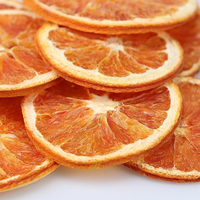 iGAOZM Dehydrated Blood Orange Slices,7.05oz/200g,Dried Blood Orange Slices for Cocktails,No Sugar Added,Dried Citrus Fruit,Dry Orange Wheels For Drink,Cake Decoration,Baking,Crafts