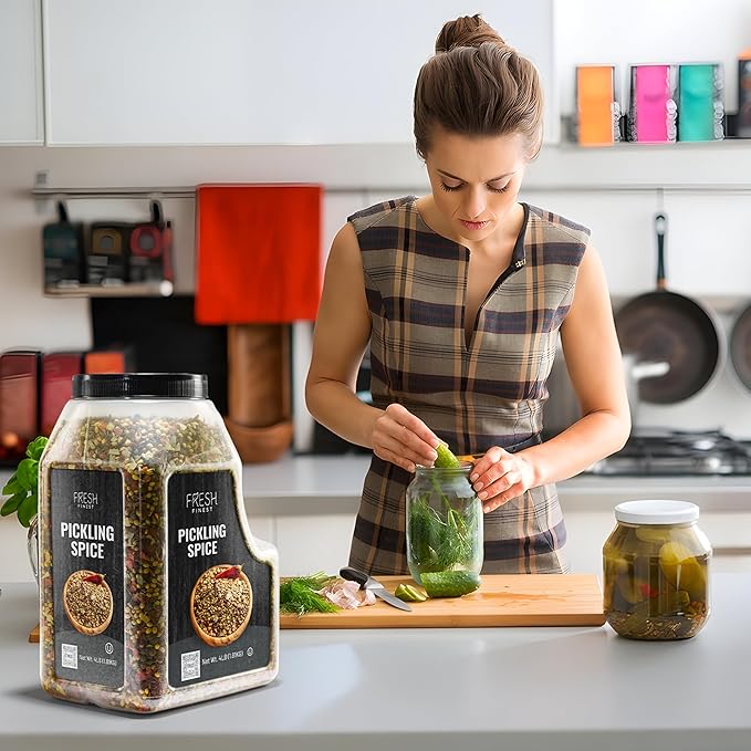 Fresh Finest Bulk Pickling Spice ??4 LB (64 oz) Pickling Spice Mix for Canning ??Premium Mixed Whole Spices with Intense Flavors ??Kosher, Non-GMO ??Perfect for Large Batch Homemade Pickles
