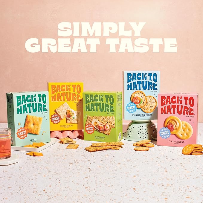 Back to Nature - Crispy Wheat Crackers - Real Ingredients like Wheat Flour & Sea Salt - Non-GMO - 6.5 Ounce (Pack of 3)